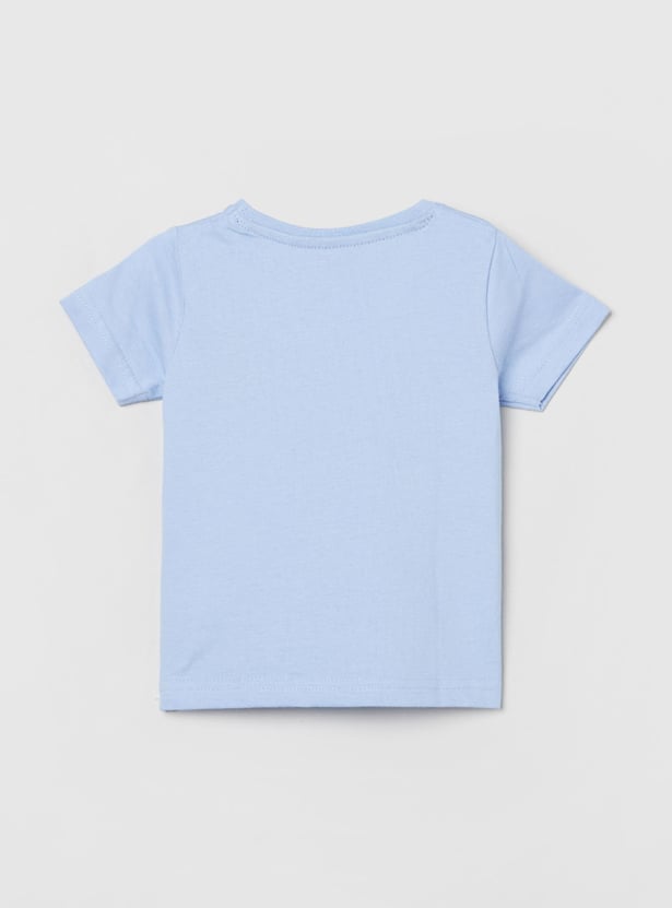 Boys Printed Short Sleeve Crew Neck T-shirt
