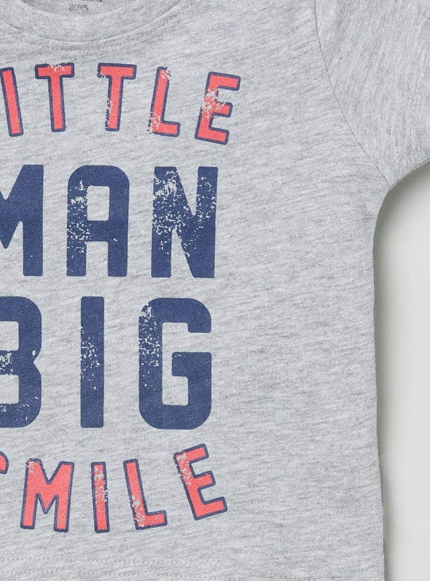 Boys Printed Crew Neck T-shirt