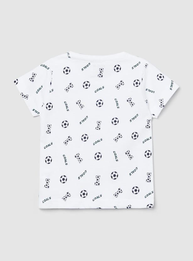 Boys Printed Crew Neck T-shirt