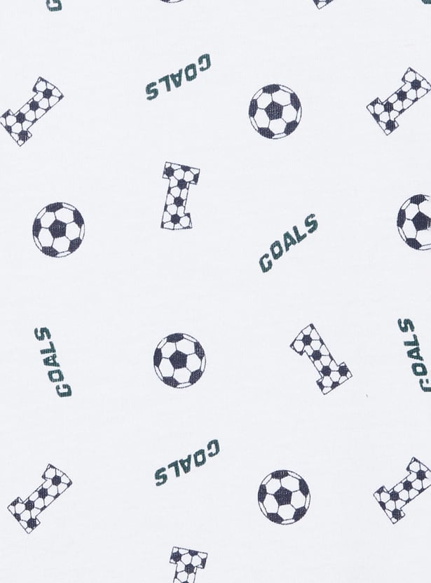 Boys Printed Crew Neck T-shirt