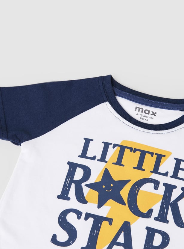 Boys Printed Crew Neck T-shirt