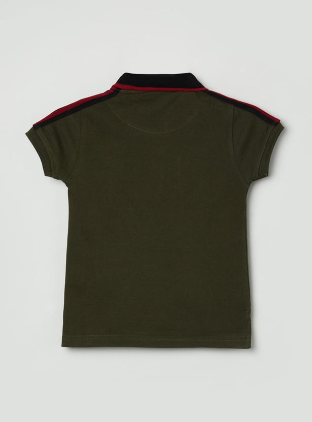 Boys Printed Polo T-shirt