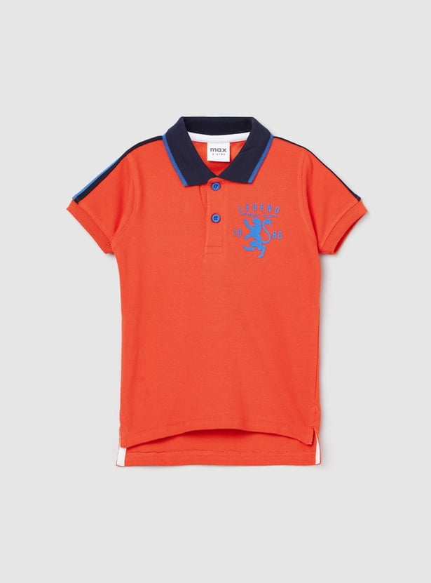 Boys Printed Polo T-shirt
