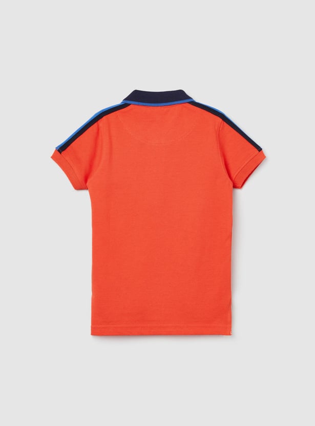 Boys Printed Polo T-shirt
