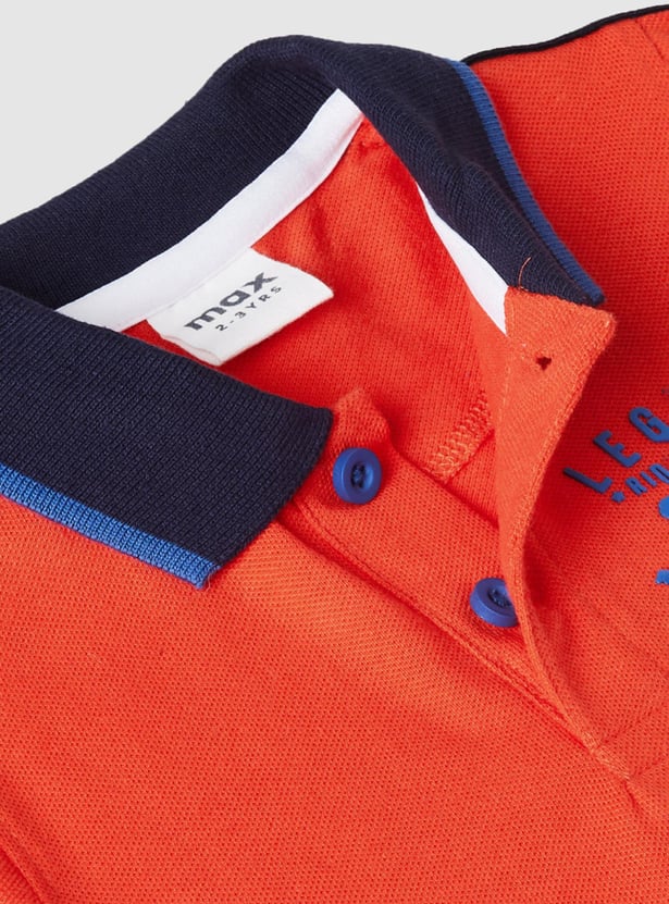 Boys Printed Polo T-shirt