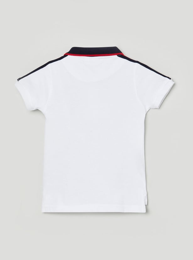 Boys Printed Polo T-shirt