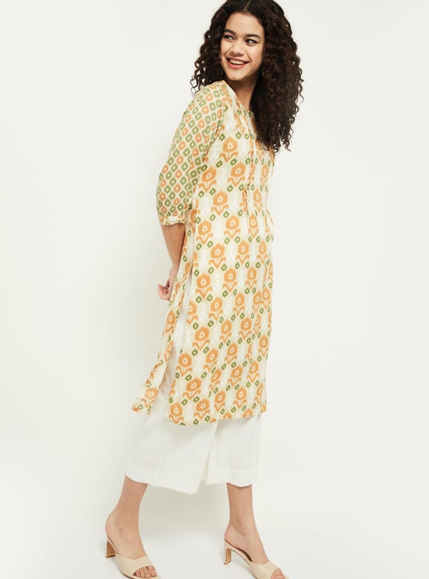 Women Printed Straight Kurta