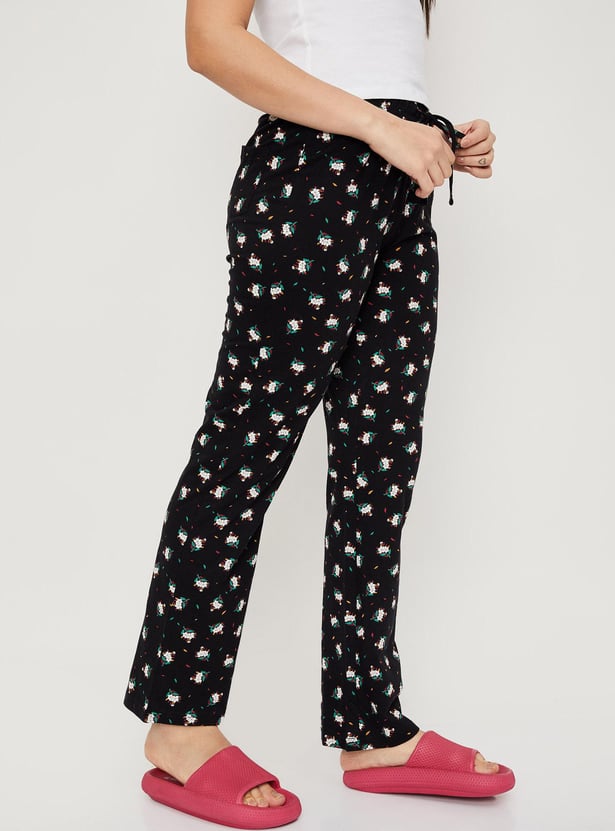 Women Printed Elasticated Pyjamas