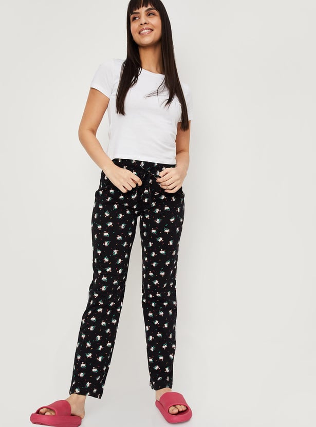 Women Printed Elasticated Pyjamas