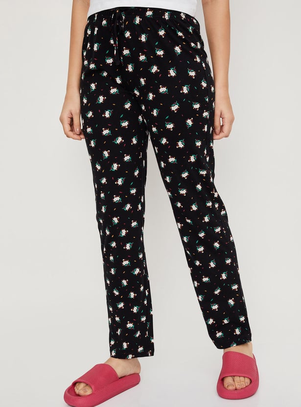 Women Printed Elasticated Pyjamas