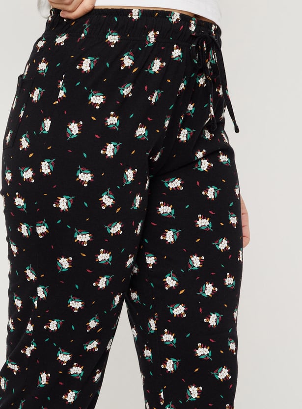 Women Printed Elasticated Pyjamas