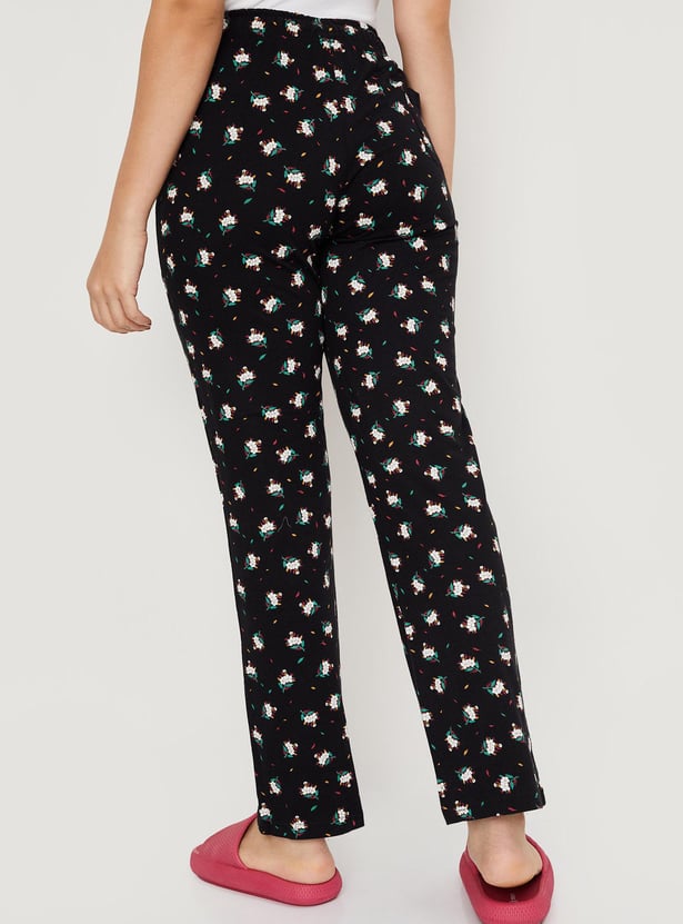 Women Printed Elasticated Pyjamas