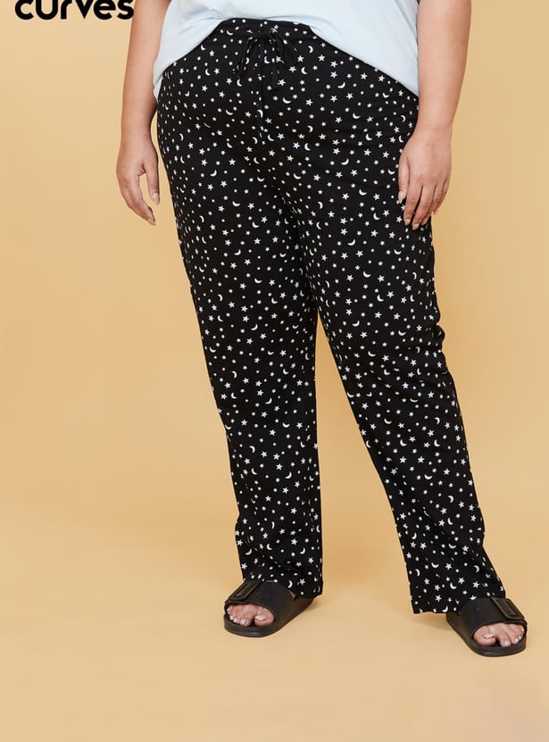 Women Printed Elasticated Pyjamas