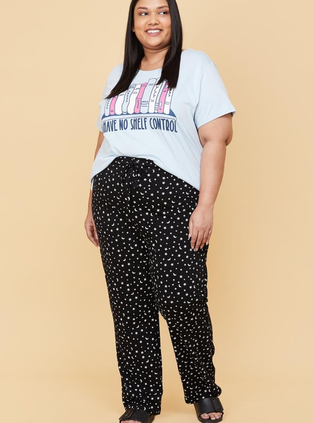 Women Printed Elasticated Pyjamas