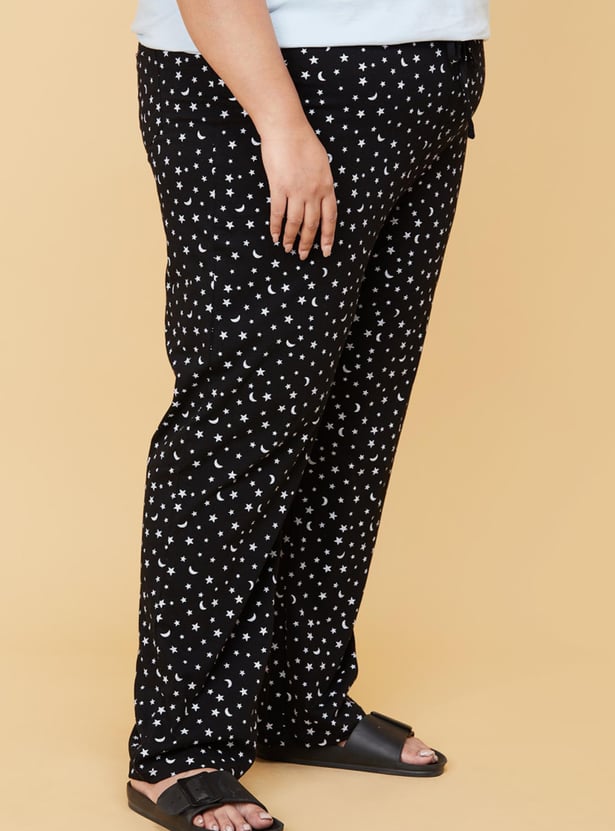 Women Printed Elasticated Pyjamas