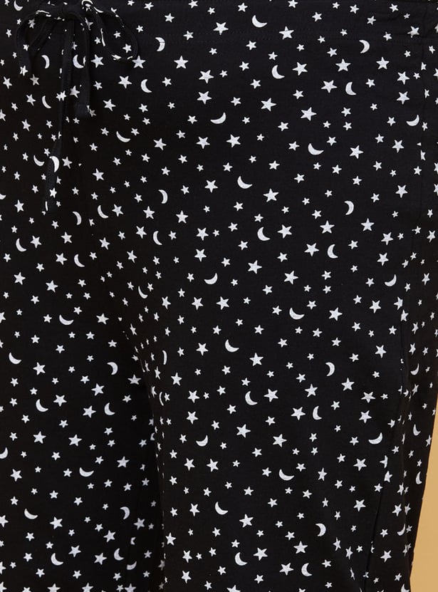 Women Printed Elasticated Pyjamas