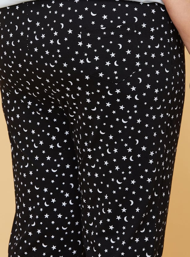 Women Printed Elasticated Pyjamas