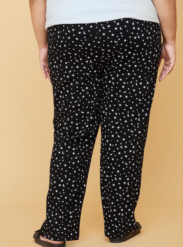Women Printed Elasticated Pyjamas
