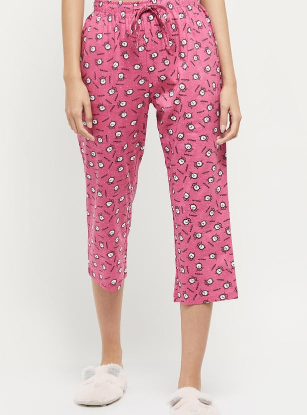 Women Printed Elasticated Capris