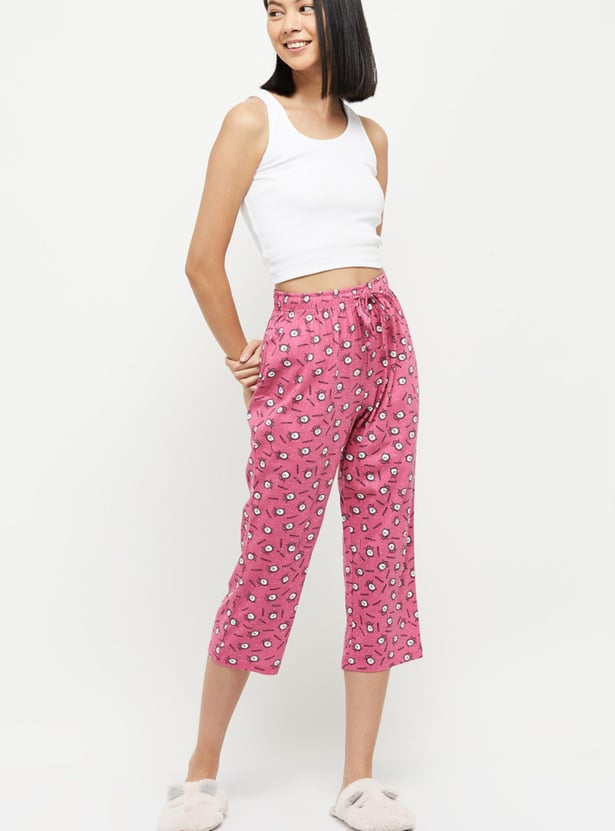 Women Printed Elasticated Capris
