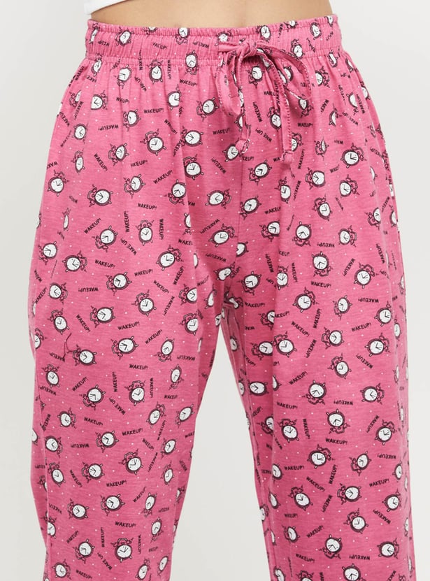 Women Printed Elasticated Capris