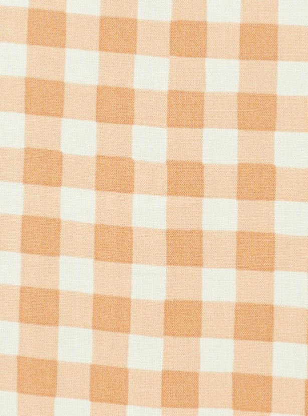 Women Checked Band Collar Top