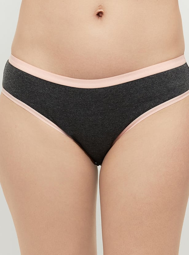 Printed Elasticated Bikini Panty - Pack of 3