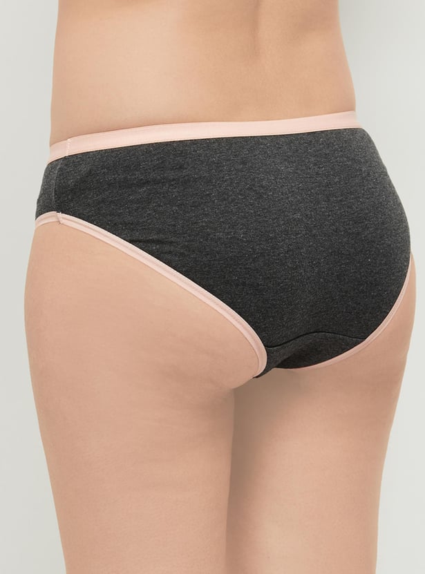 Printed Elasticated Bikini Panty - Pack of 3