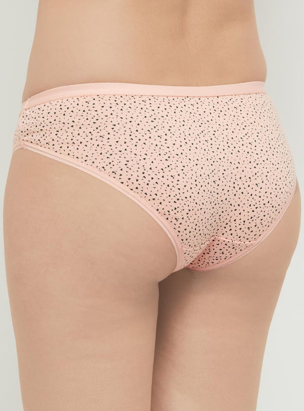 Printed Elasticated Bikini Panty - Pack of 3
