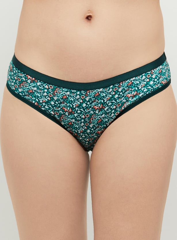 Printed Elasticated Bikini Panty - Pack of 3