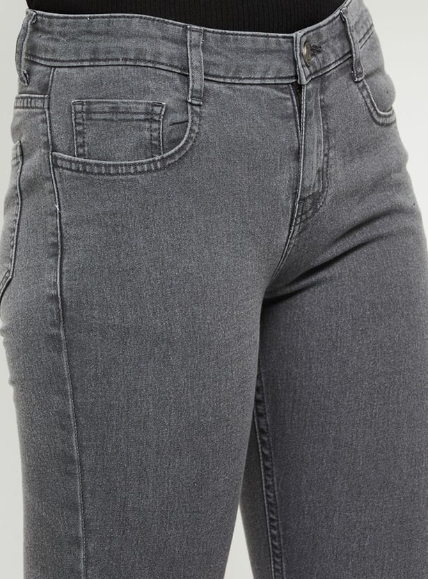 Women Solid Pencil Fit Jeans