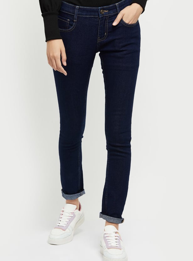 Women Solid Skinny Fit Jeans