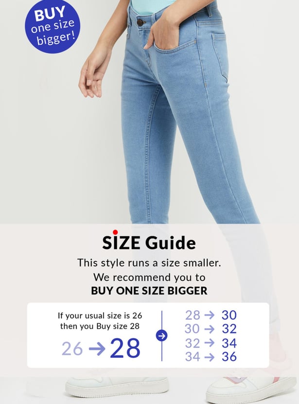 Women Stonewashed Full-Length Skinny Fit Jeans