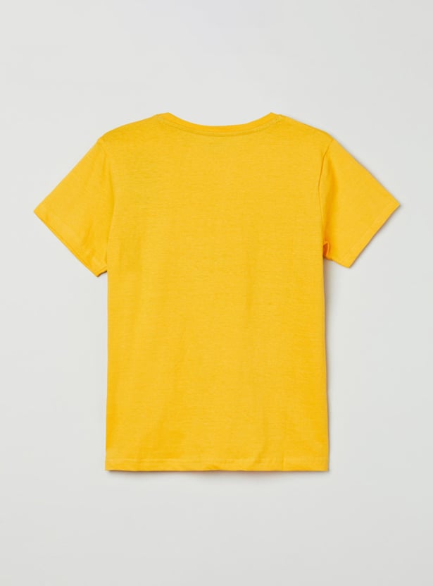 Boys Printed Crew Neck T-shirt