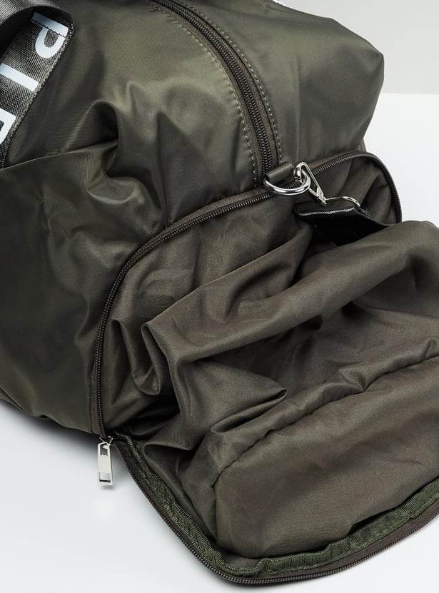 MAX Women Typographic Print Duffle Gym Bag