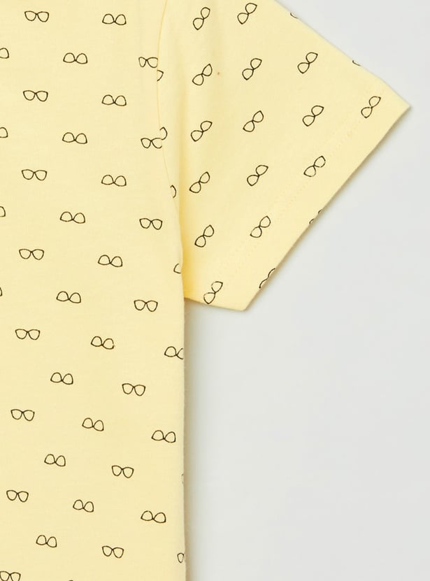 Boys Printed Crew Neck T-shirt