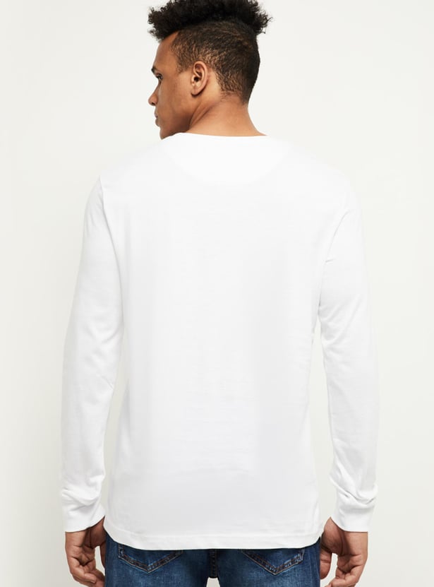 Men Printed Crew Neck T-shirt
