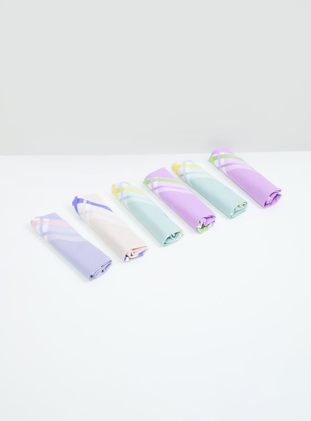 Women Assorted Handkerchief- Pack of 6