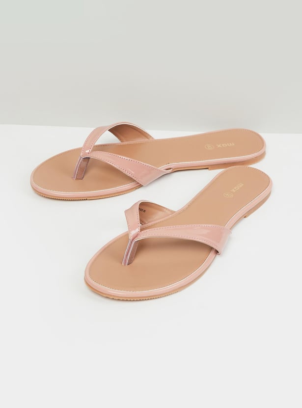 Women Solid Flat Sandals 