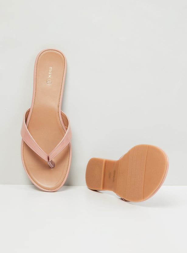 Women Solid Flat Sandals 