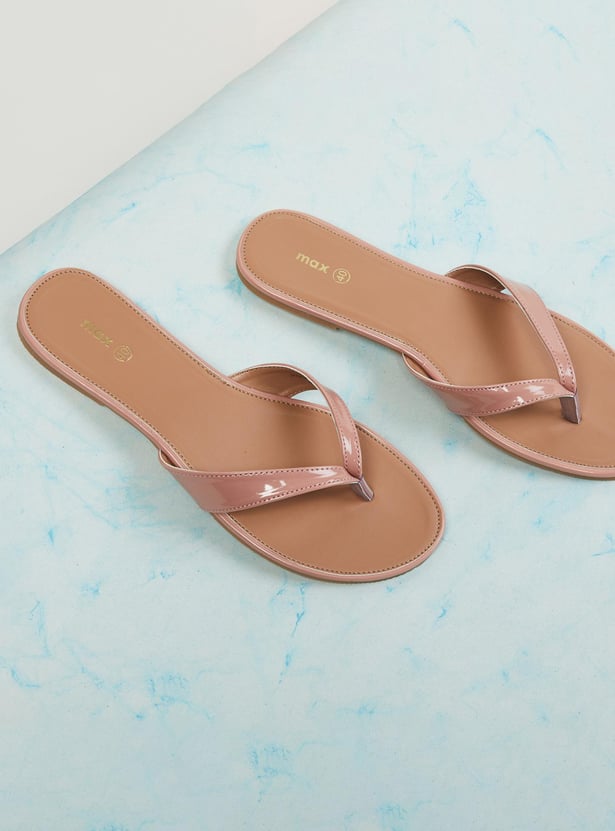 Women Solid Flat Sandals 