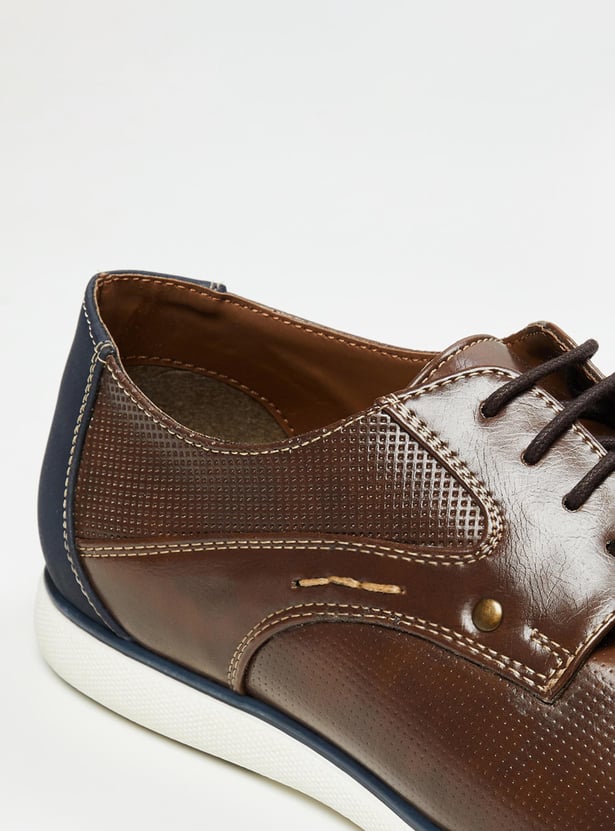 Buy MAX Men Textured Lace-Up Casual Shoes Online at just Rs