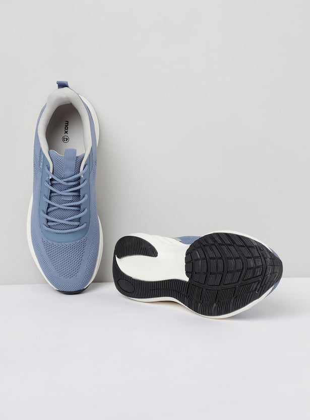 MAX Men Textured Lace-Up Sports Shoes