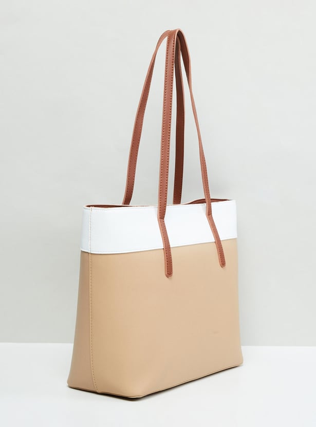 MAX Women Colorblocked Tote Bag