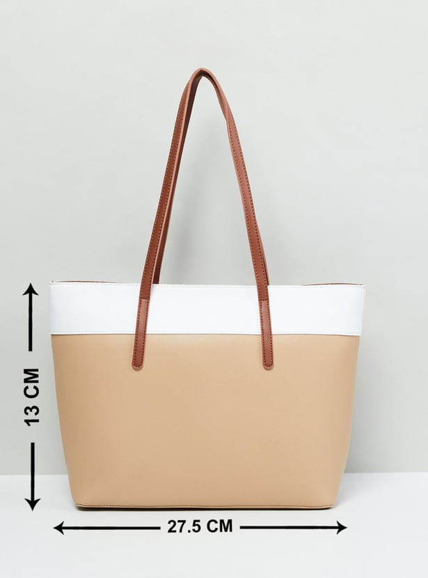MAX Women Colorblocked Tote Bag