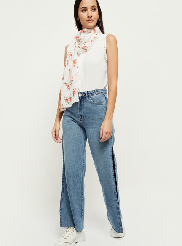 MAX Women Floral Printed Scarf