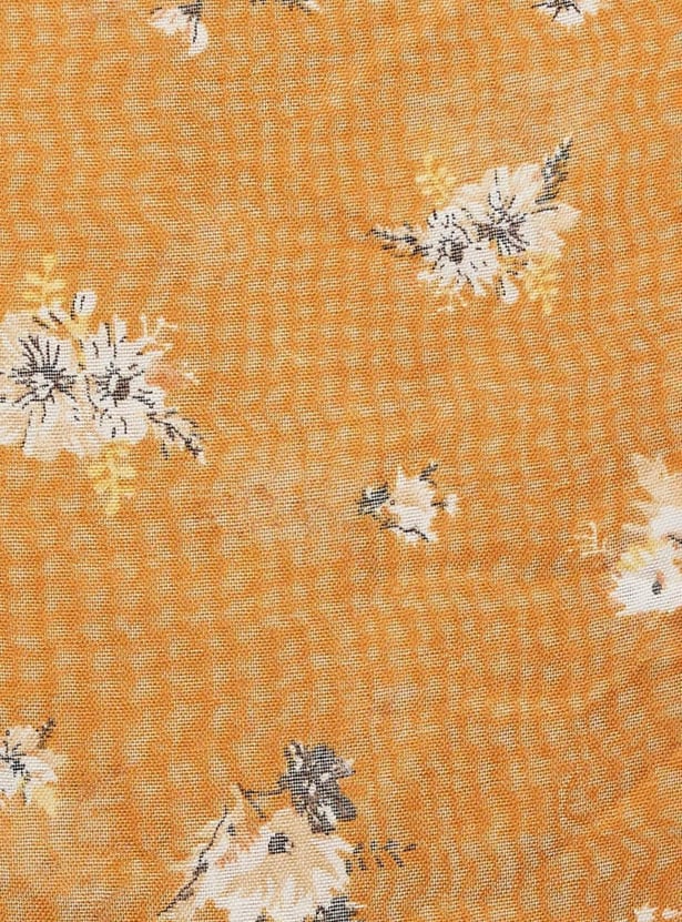 Women Floral Print Scarf