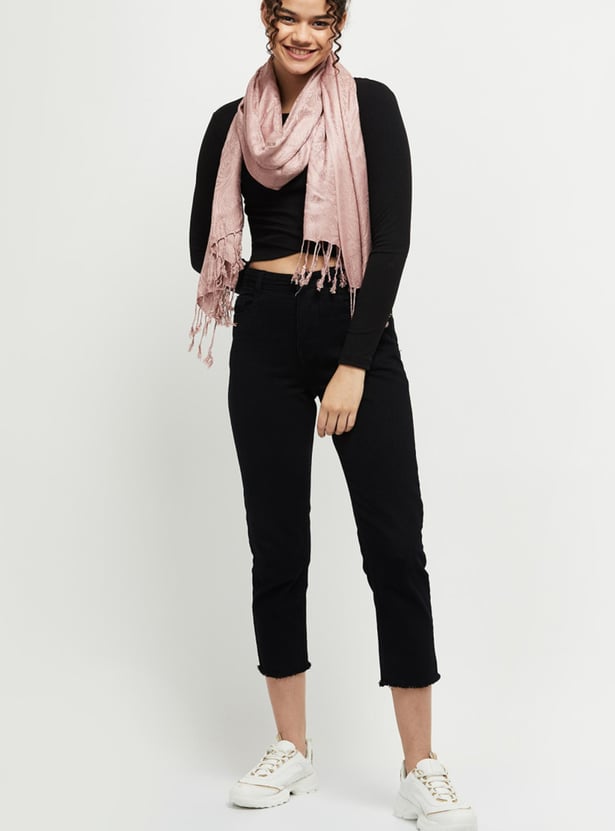 Women Printed Tassel-Detailed Scarf