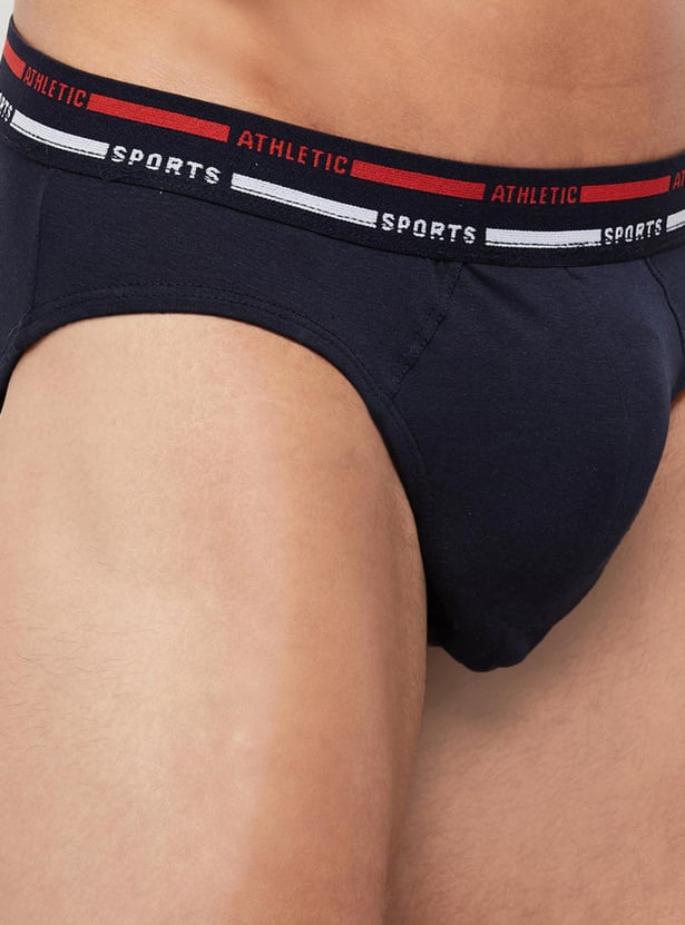 Men Solid Briefs - Pack of 2