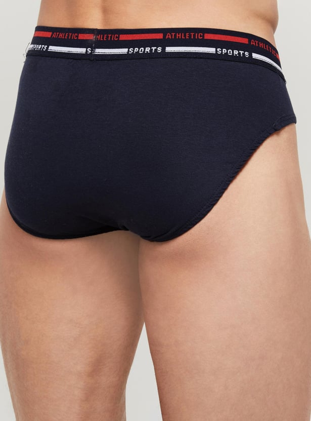 Men Solid Briefs - Pack of 2